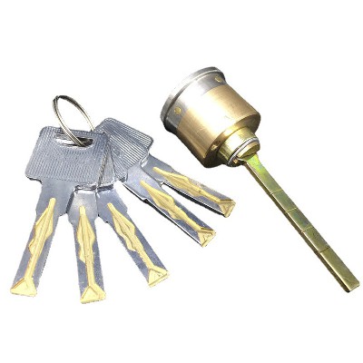 叶片铜头蛇形锁芯双面叶片锁拉丝电镀古铜青古等机械锁室外门锁