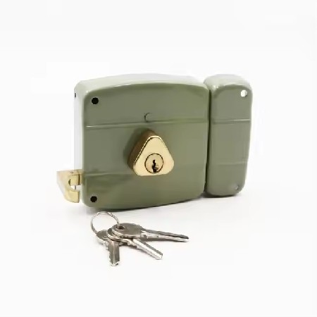 C级铜芯安全老式外装门锁老款新款地下室三保险木门老式防盗门锁