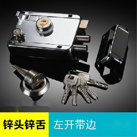 外装门锁月牙锁头月牙锌头月牙铜头 铜舌豪华外装门锁 家用门锁