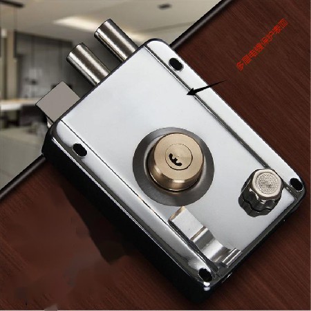 外装门锁月牙锁头月牙锌头月牙铜头 铜舌豪华外装门锁 家用门锁