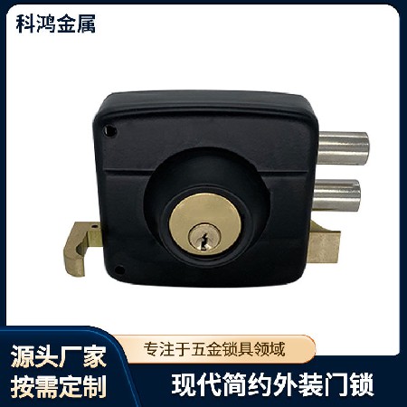 加工定制外贸锁智利门锁栅栏锁精美喷塑工艺室外门锁金属门锁批发