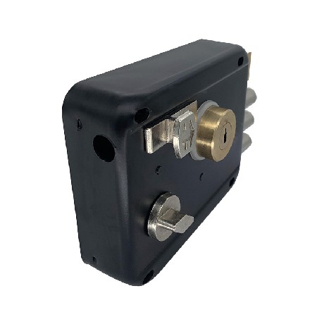 定制加工外装门锁LT3000三柱2.0厚黑漆青古铜电镀连体锁