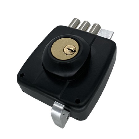 全铜锁芯机械南美锁 P2300三圆柱保险三杆锁智利秘鲁插芯锁批发