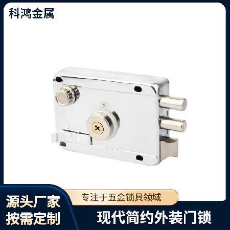 外装门锁老式门锁铁门锁暗锁车库门锁储藏室锁室外锁现代门锁批发