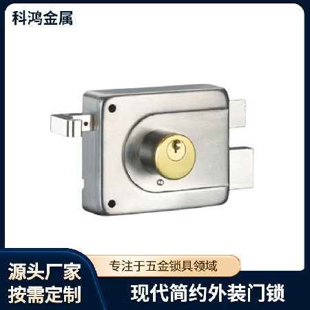 老式防盗门锁室外装门锁不锈钢门锁 铁门木门室内大门锁超B级锁芯