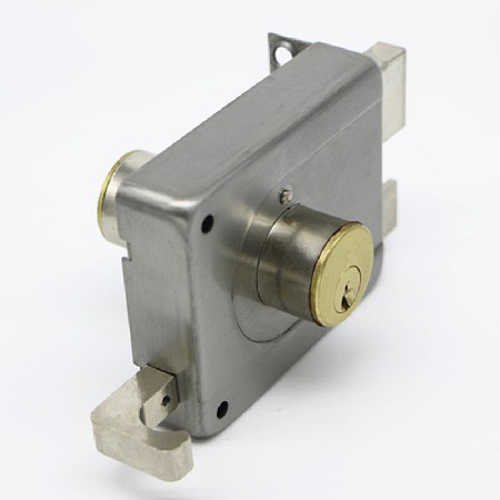 老式防盗门锁室外装门锁不锈钢门锁 铁门木门室内大门锁超B级锁芯