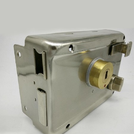 铜头古铜青古机械锁不锈钢可拉丝铜包铝铁包铝锁室外门锁金属门锁