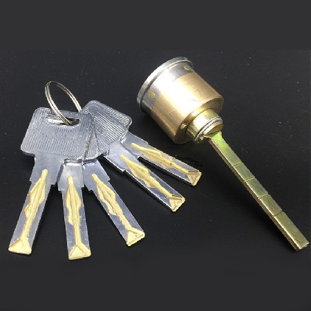 叶片铜头蛇形锁芯双面叶片锁拉丝电镀古铜青古等机械锁室外门锁