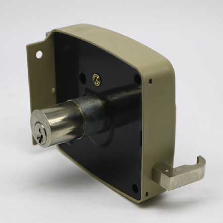 喷漆机械门锁老式门锁压铸金属外装锁锌头外装门锁室外门锁批发