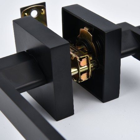 房间门锁美式门锁三杆执手锁房门锁执手锁卧室房卫生间通用门锁